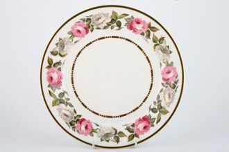 Royal Worcester Royal Garden - Dot and Dash Inner Gold Line Dinner Plate 10 1/2"