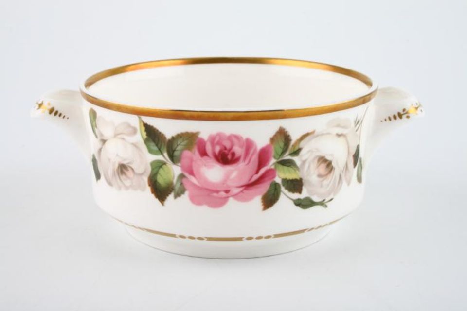 Royal Worcester Royal Garden - Dot and Dash Inner Gold Line Soup Cup