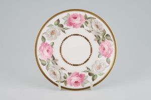 Royal Worcester Royal Garden - Dot and Dash Inner Gold Line Coffee Saucer