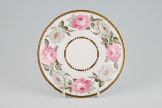 Royal Worcester Royal Garden - Dot and Dash Inner Gold Line Coffee Saucer 5 1/4"