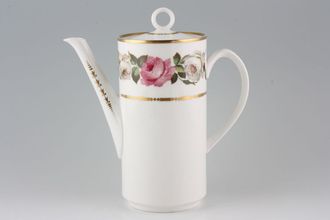 Sell Royal Worcester Royal Garden - Dot and Dash Inner Gold Line Coffee Pot 2pt