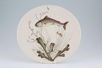 Johnson Brothers Fish Dinner Plate Design no 5 10 1/4" x 9 1/2"