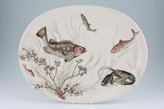 Johnson Brothers Fish Oval Platter 16"