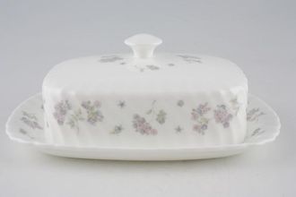 Wedgwood April Flowers Butter Dish + Lid