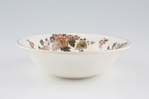 Wedgwood Eastern Flowers - Green Edge Soup / Cereal Bowl