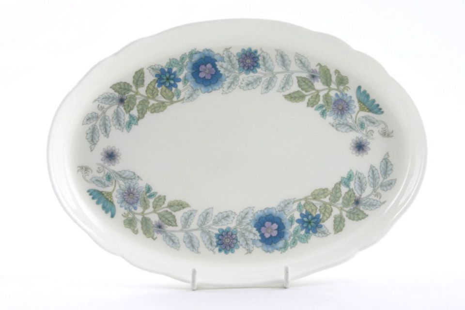 Wedgwood Clementine - Plain Edge Tray (Giftware) Oval dessing table tray 9 1/2"