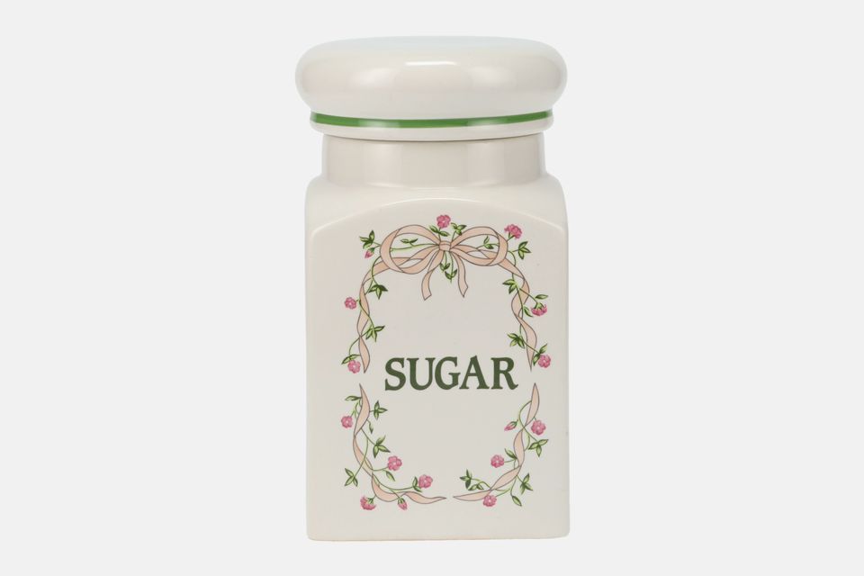 Johnson Brothers Eternal Beau Storage Jar + Lid Sugar 8"