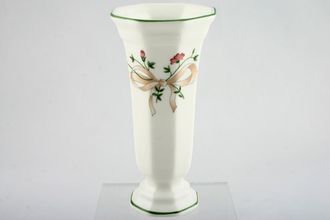 Sell Johnson Brothers Eternal Beau Vase Large Bow Pattern, Green Line Around Base 6"