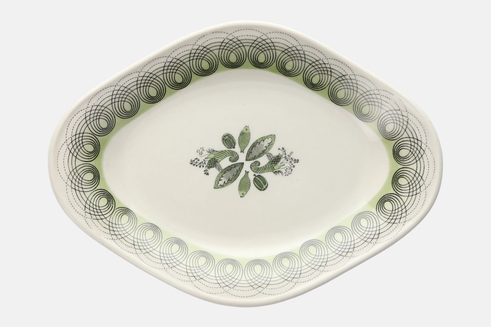 Wedgwood Persephone - Green Sauce Boat Stand