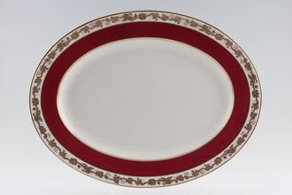 Wedgwood Whitehall - Powder Ruby Oval Platter 15 1/4"