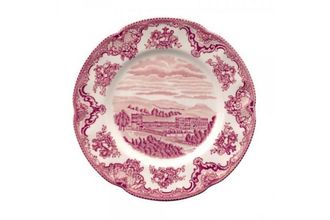 Johnson Brothers Old Britain Castles - Pink Salad/Dessert Plate Chatsworth in 1792 7 7/8"