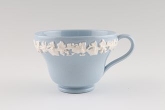 Sell Wedgwood Queen's Ware - White Vine on Blue - Plain Edge Teacup 3 1/2" x 2 1/2"