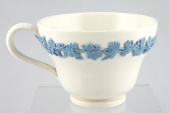 Sell Wedgwood Queen's Ware - Blue Vine on White - Plain Edge Teacup Taller cup 3 5/8" x 2 1/2"