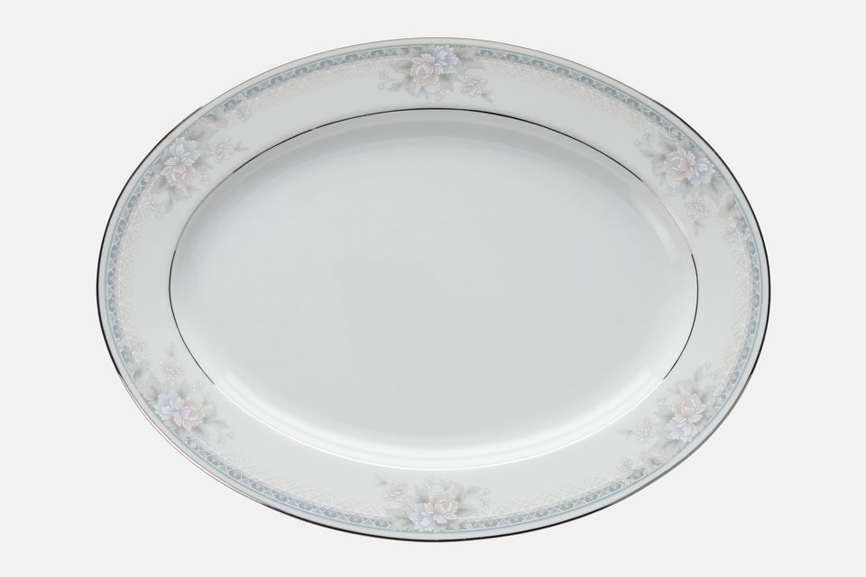Noritake Silk Garland Oval Platter 13 1/2"