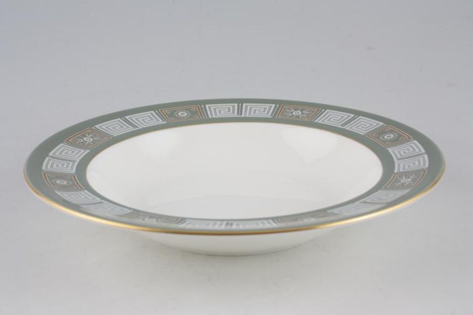 Wedgwood Asia - Sage Green with Gold Rimmed Bowl 8"