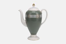 Wedgwood Asia - Sage Green with Gold Coffee Pot 1 3/4pt thumb 1