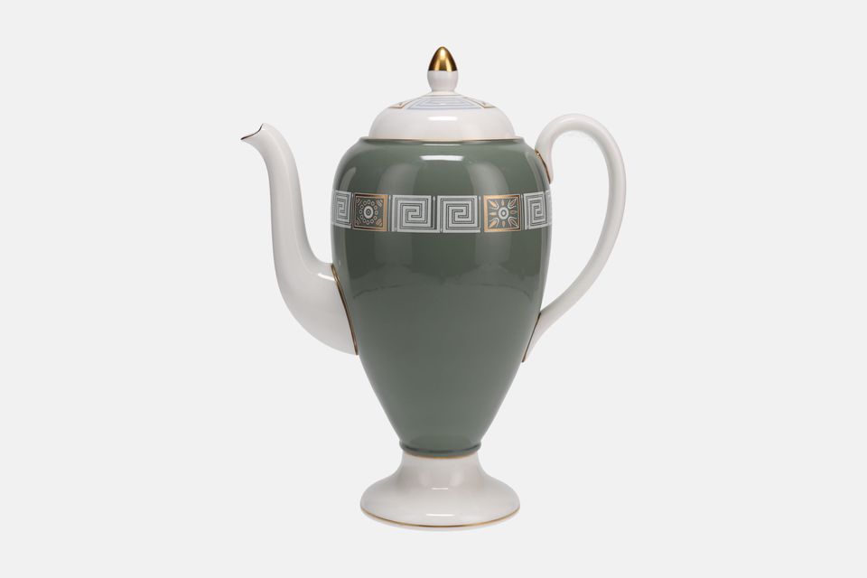 Wedgwood Asia - Sage Green with Gold Coffee Pot 1 3/4pt