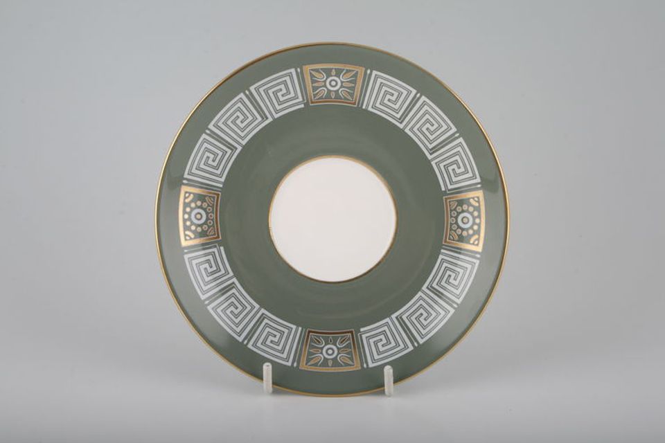 Wedgwood Asia - Sage Green with Gold Tea Saucer 5 3/4"