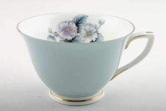 Royal Worcester Woodland - Blue Teacup Gold ring around foot, Handle A 3 3/4" x 2 1/2"