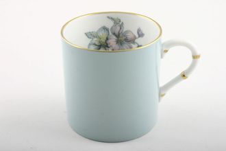 Sell Royal Worcester Woodland - Blue Coffee/Espresso Can 4 Gold Hoops On Handle 2 3/8" x 2 3/8"