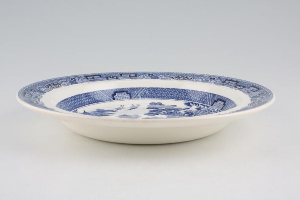 Wedgwood Willow - Blue Rimmed Bowl 9 1/4"