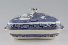 Wedgwood Willow - Blue Vegetable Tureen with Lid rectangular thumb 1
