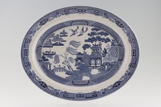 Wedgwood Willow - Blue Oval Platter 14 1/2"