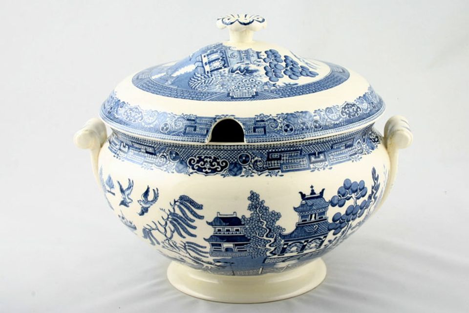 Wedgwood Willow - Blue Soup Tureen + Lid
