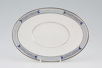 Royal Worcester Beaufort - Blue Sauce Boat Stand