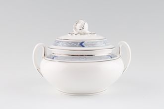 Royal Worcester Beaufort - Blue Sugar Bowl - Lidded (Tea)