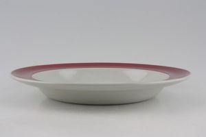Wedgwood Windsor - Grey + Red Rimmed Bowl