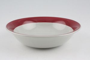 Wedgwood Windsor - Grey + Red Soup / Cereal Bowl
