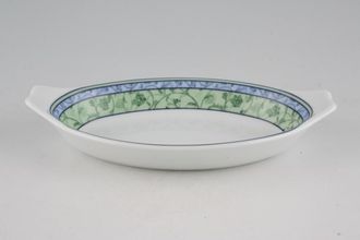 Wedgwood Watercolour Entrée Oval Eared Dish 9"