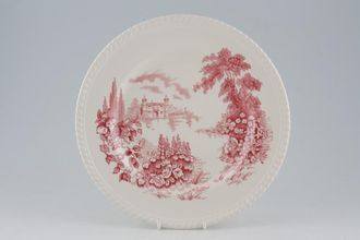 Johnson Brothers Castle on the Lake - Pink Dinner Plate 10"