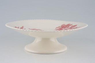 Johnson Brothers Castle on the Lake - Pink Cake Plate pedestal 9 1/2"