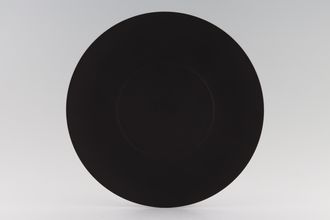 Wedgwood Black Basalt Cake Plate round, 4 1/2" ridge in the middle 9 1/2"
