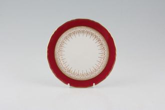 Royal Worcester Regency - Ruby - White Tea / Side Plate Gold Edge 6"