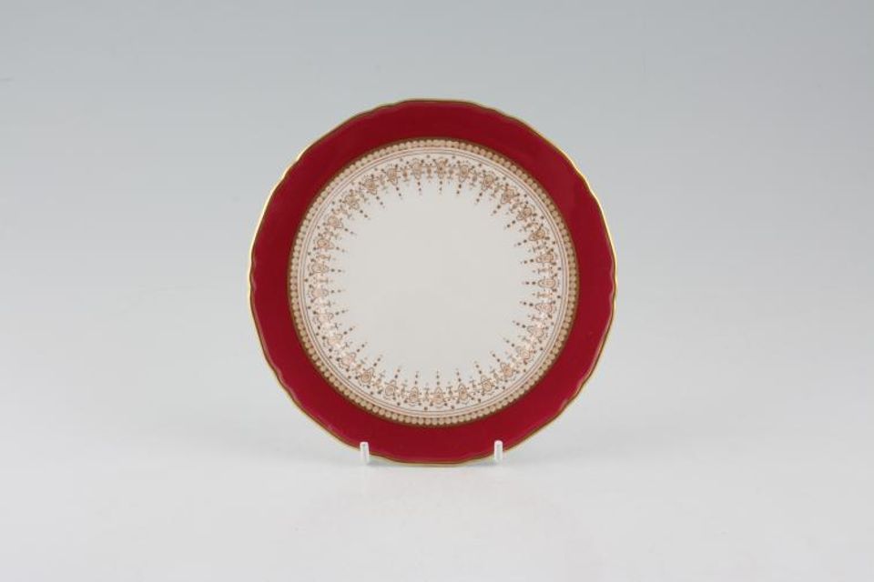 Royal Worcester Regency - Ruby - White Tea / Side Plate Gold Edge 6"