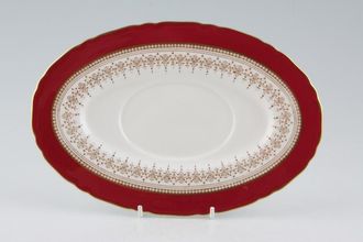 Royal Worcester Regency - Ruby - White Sauce Boat Stand