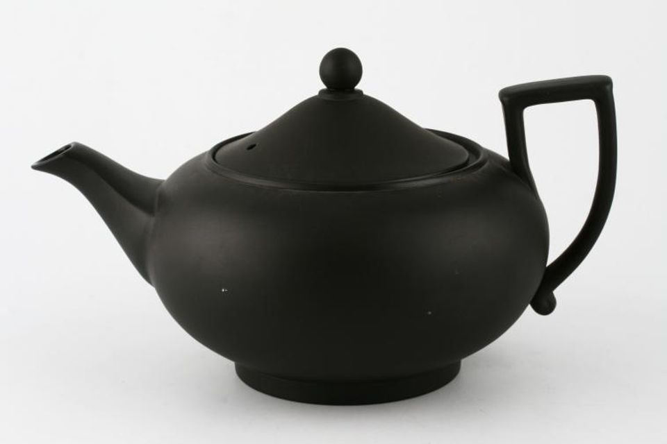 Wedgwood Black Basalt Teapot large 1 3/4pt