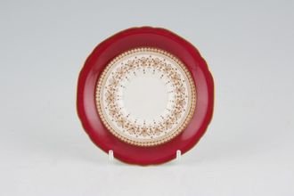 Royal Worcester Regency - Ruby - White Coffee Saucer 4 1/2"