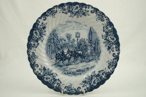 Johnson Brothers Coaching Scenes - Blue Dinner Plate