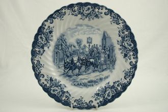 Johnson Brothers Coaching Scenes - Blue Dinner Plate Leaving the Village 9 7/8"