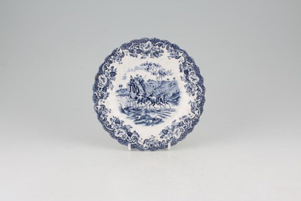 Johnson Brothers Coaching Scenes - Blue Tea / Side Plate 6 1/4"