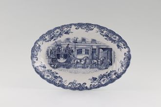 Johnson Brothers Coaching Scenes - Blue Sauce Boat Stand