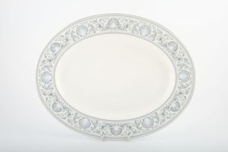 Wedgwood Dolphins White Oval Platter 14"