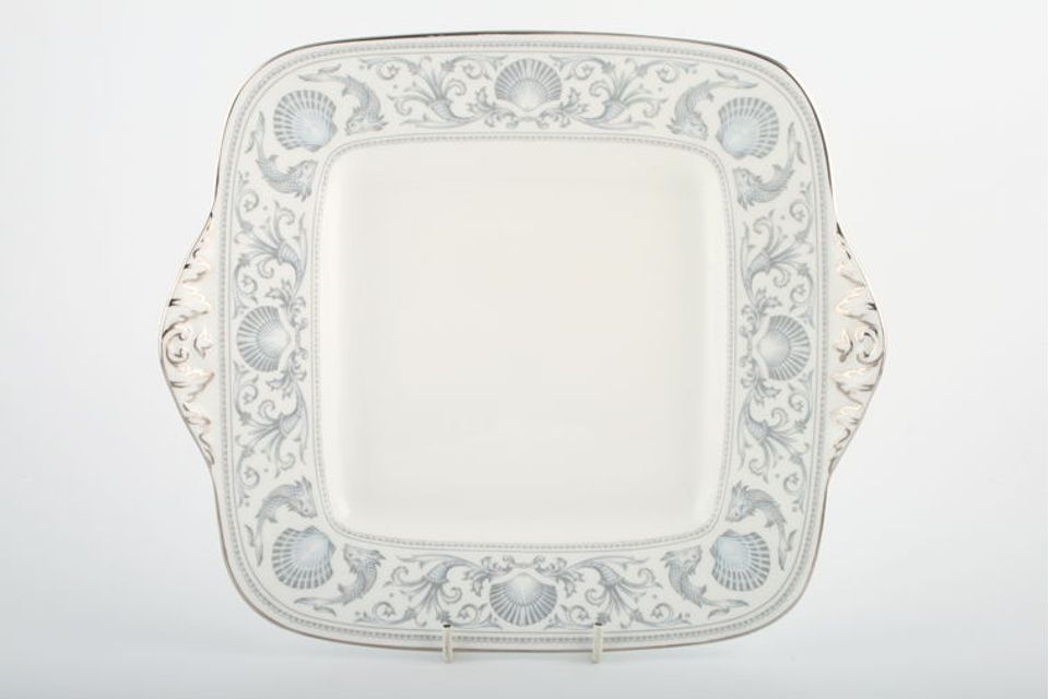 Wedgwood Dolphins White Cake Plate Square
