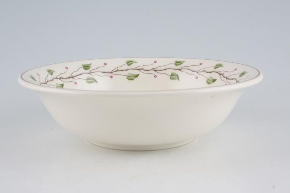 Wedgwood Green Leaf - Queensware - Modern Soup / Cereal Bowl 6"