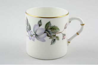Sell Royal Worcester June Garland Coffee/Espresso Can Gold ribs on handle. 2 3/8" x 2 3/8"
