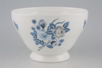 Wedgwood Rosedale - A2303 Blue and White Sugar Bowl - Open (Tea) 4 1/2"